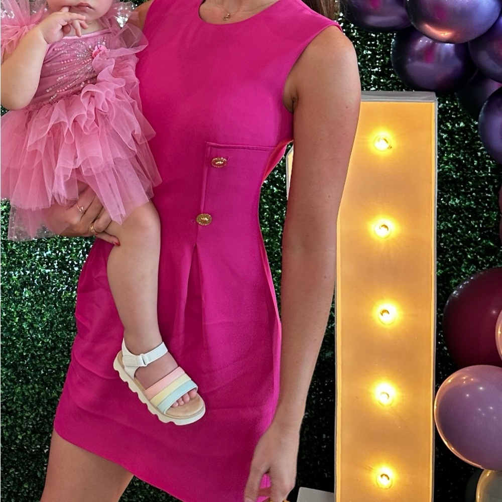 Pink Versace dress